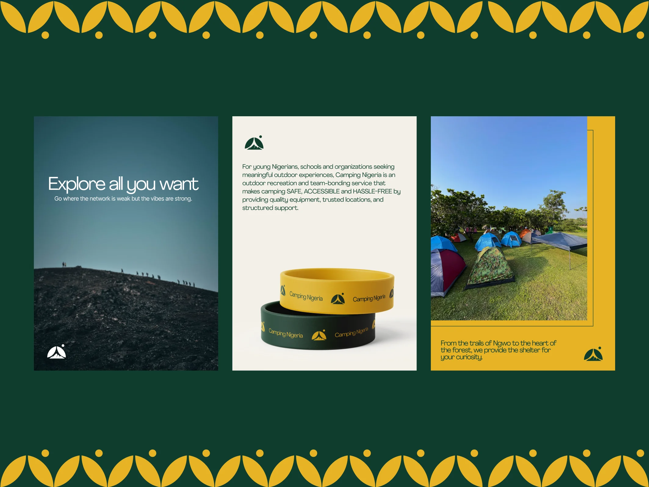 Camping Nigeria travel and culture brand